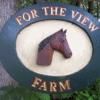 Custom horse farm sign.